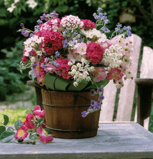 Букеты из садовых цветов своими руками